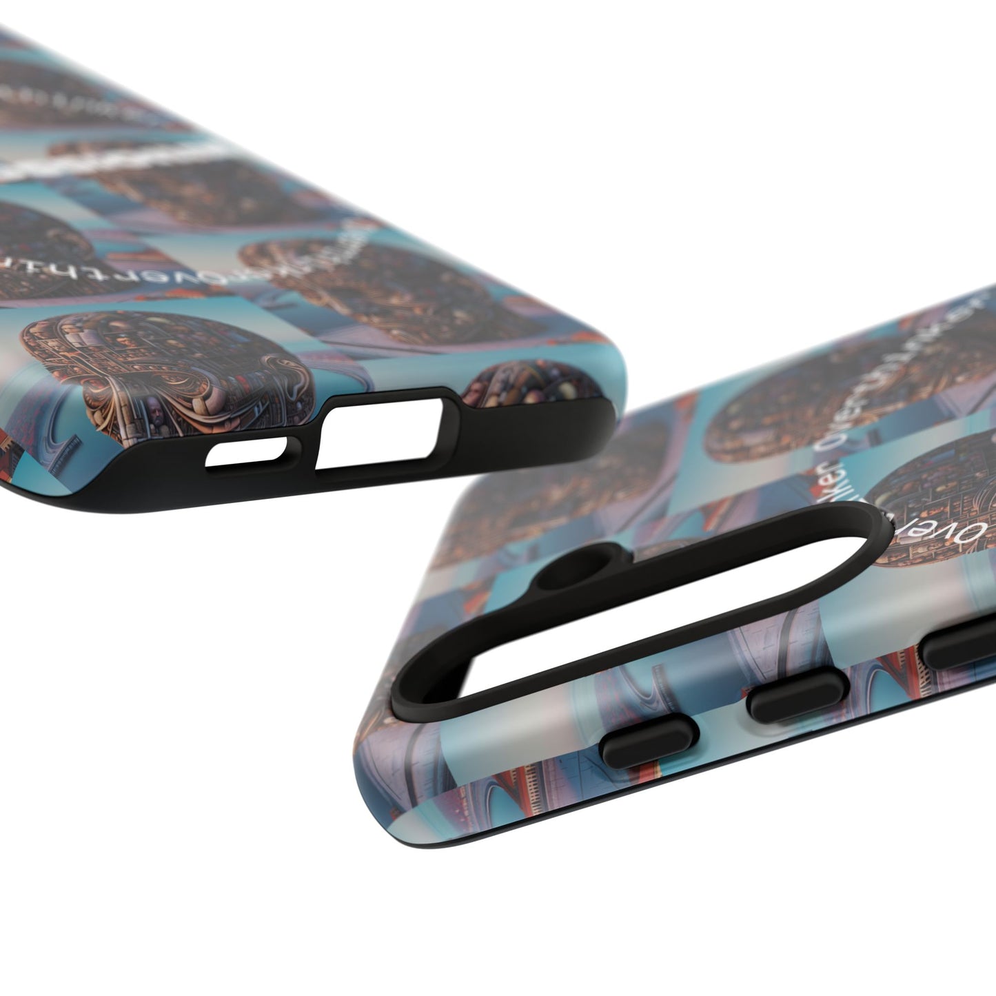 Professional Overthinker Phone Case, Cool Phone Cover, Tough Case for Gifts, Skull Design, Unique Phone Accessory, Fun Tech Gear