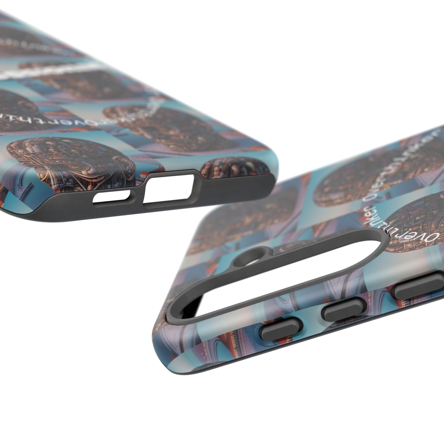 Professional Overthinker Phone Case, Cool Phone Cover, Tough Case for Gifts, Skull Design, Unique Phone Accessory, Fun Tech Gear