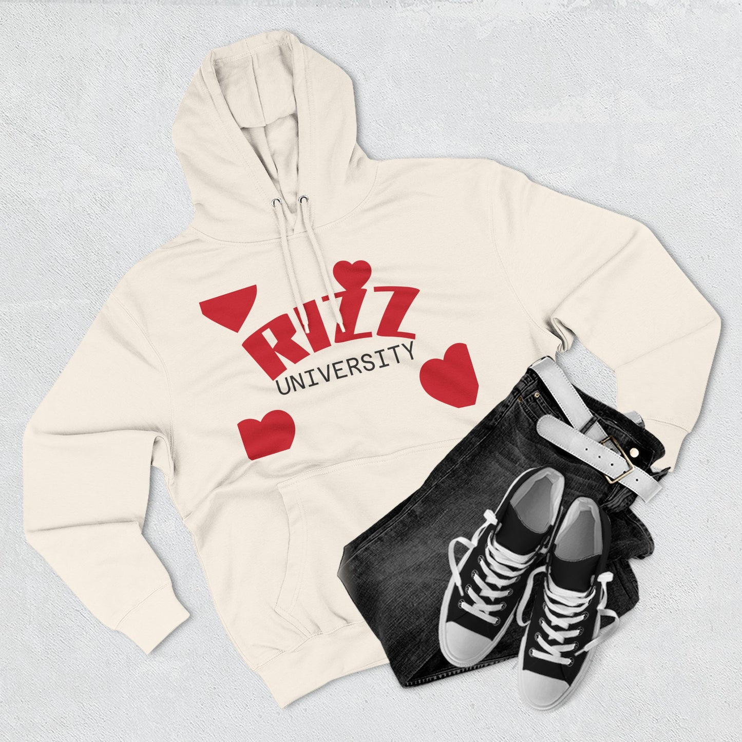 Rizz University Graphic Fleece Hoodie