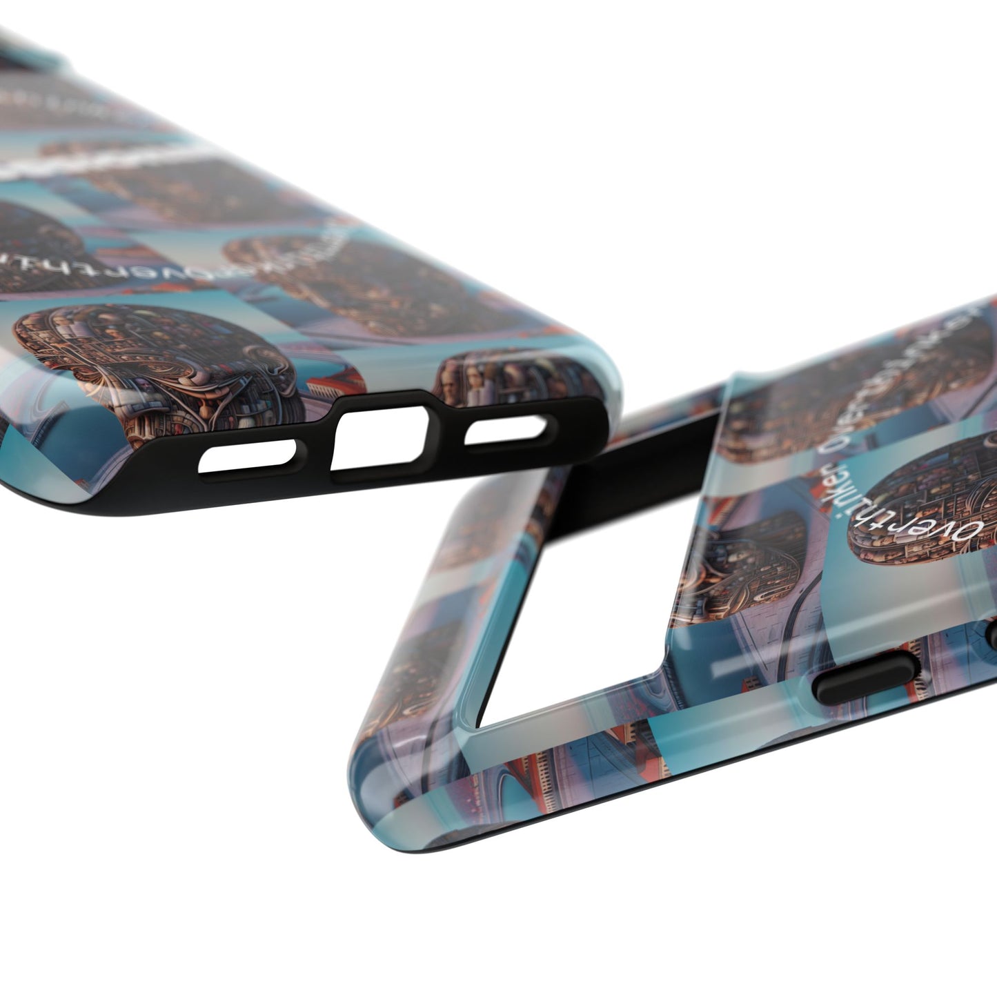 Professional Overthinker Phone Case, Cool Phone Cover, Tough Case for Gifts, Skull Design, Unique Phone Accessory, Fun Tech Gear