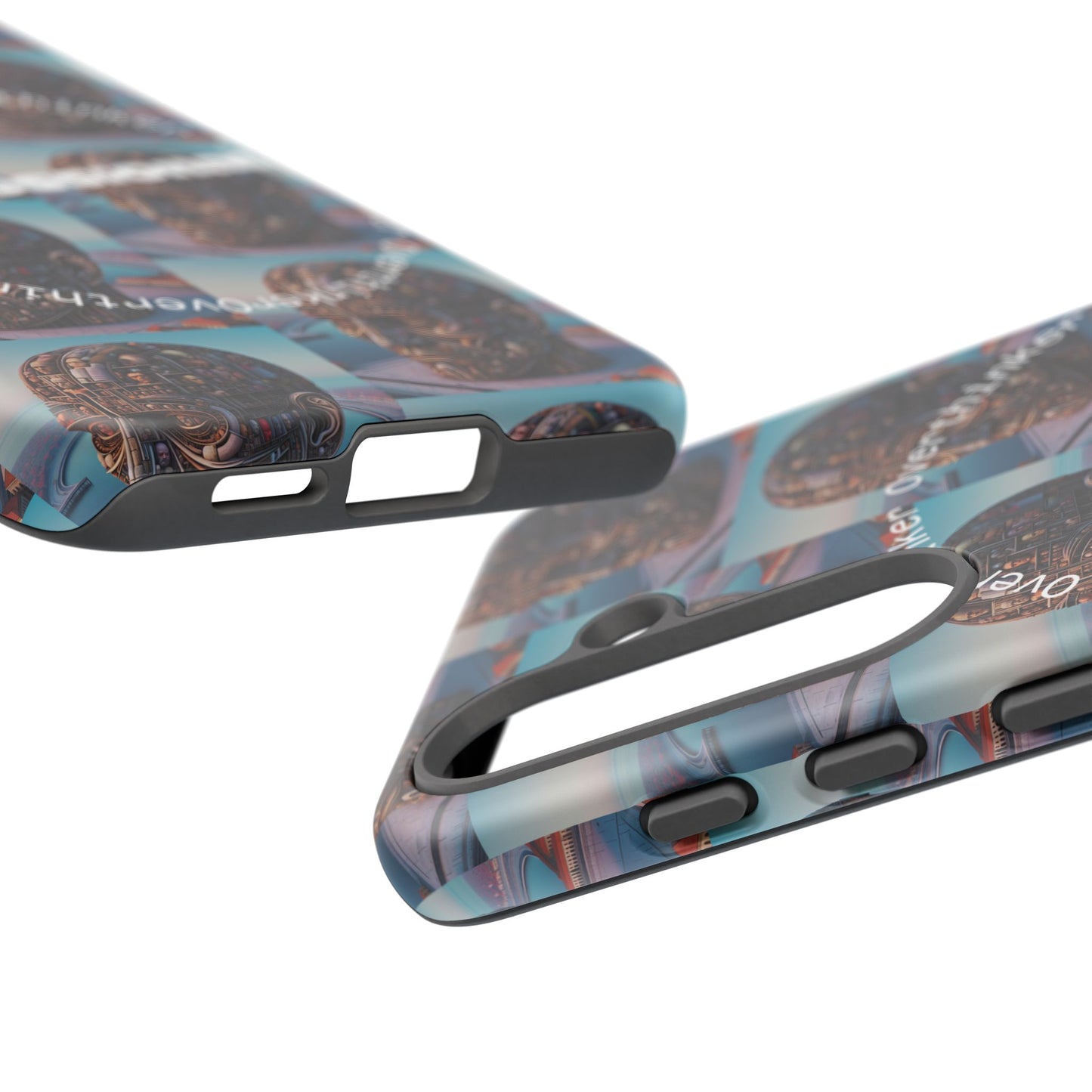 Professional Overthinker Phone Case, Cool Phone Cover, Tough Case for Gifts, Skull Design, Unique Phone Accessory, Fun Tech Gear