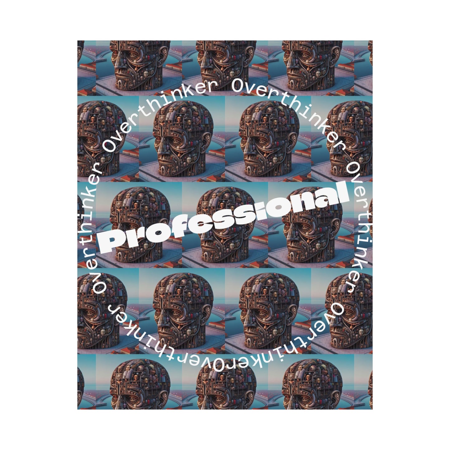 Professional Overthinker Matte Vertical Posters, Wall Art, Gift, Home Office Decor, Unique Artwork