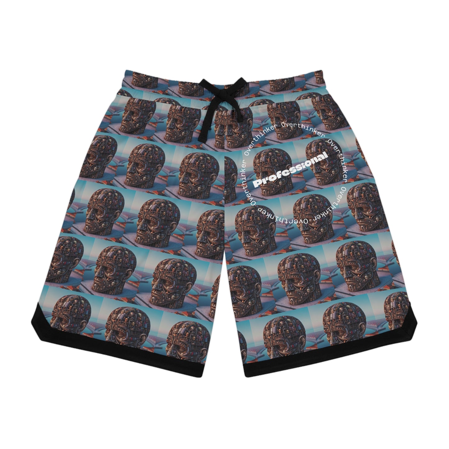 Basketball Shorts | Professional Overthinker Graphic Design