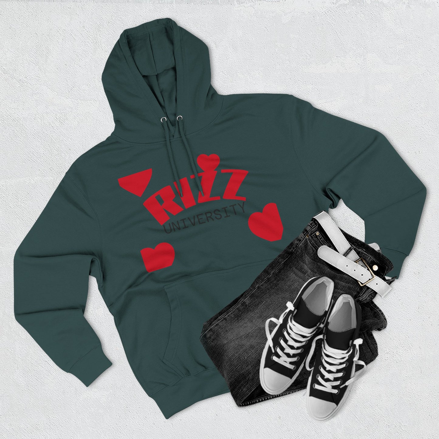Rizz University Graphic Fleece Hoodie