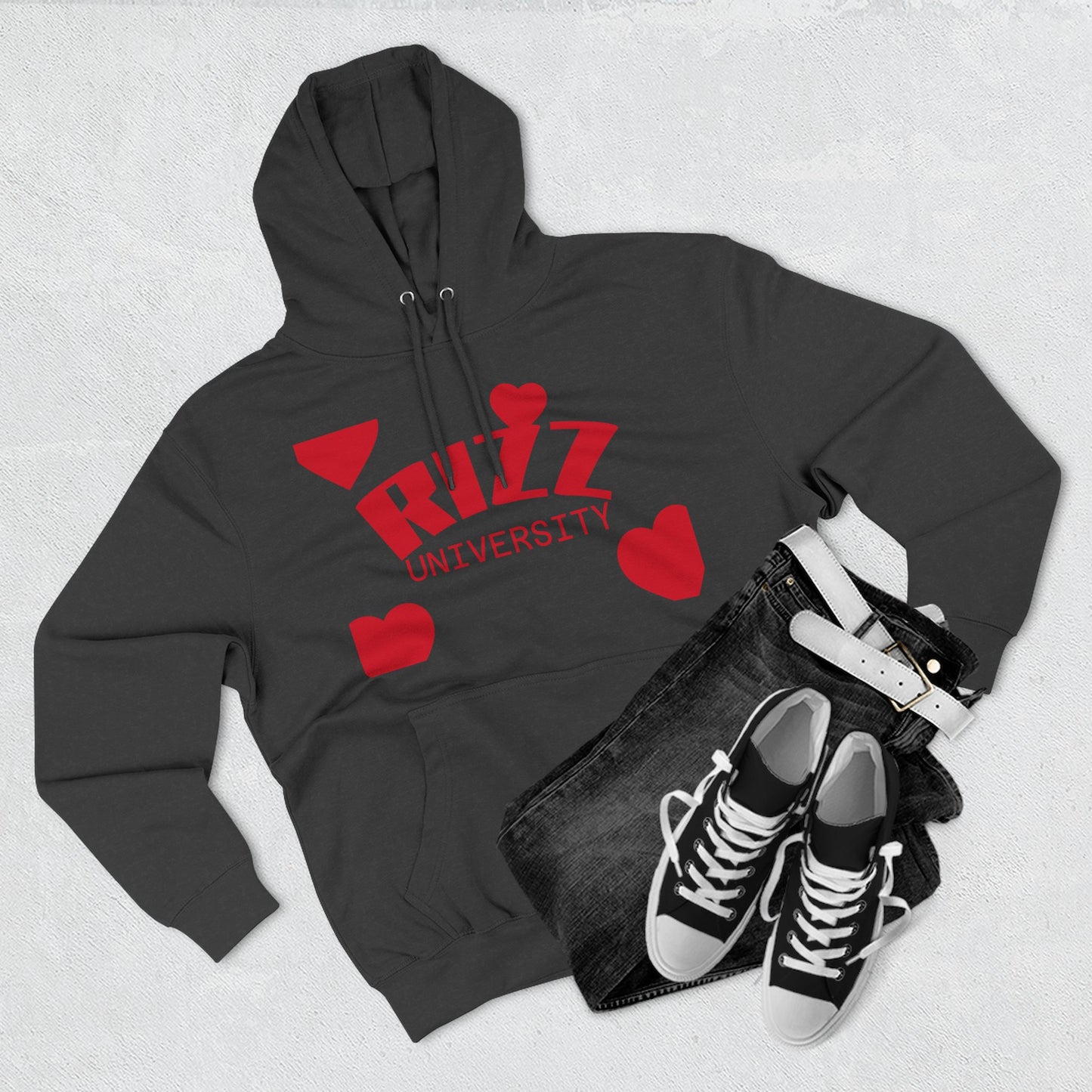 Rizz University Graphic Fleece Hoodie