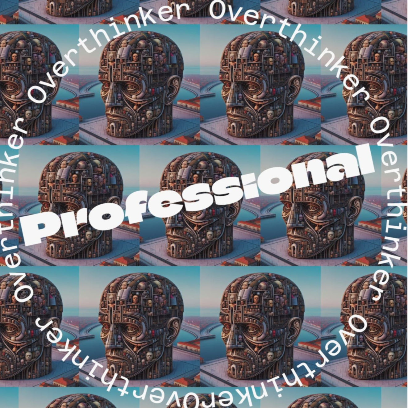 Professional Overthinker Matte Vertical Posters, Wall Art, Gift, Home Office Decor, Unique Artwork