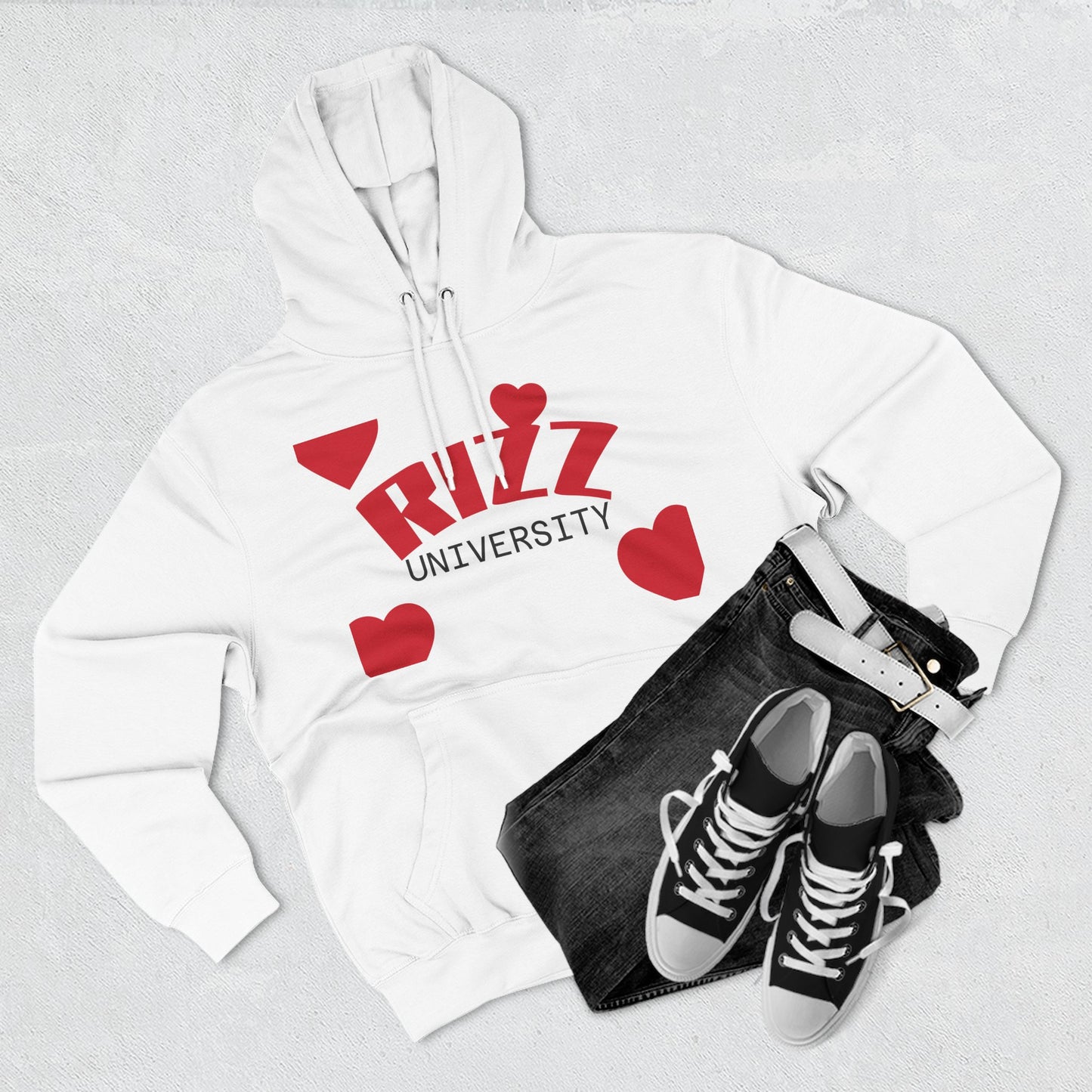 Rizz University Graphic Fleece Hoodie