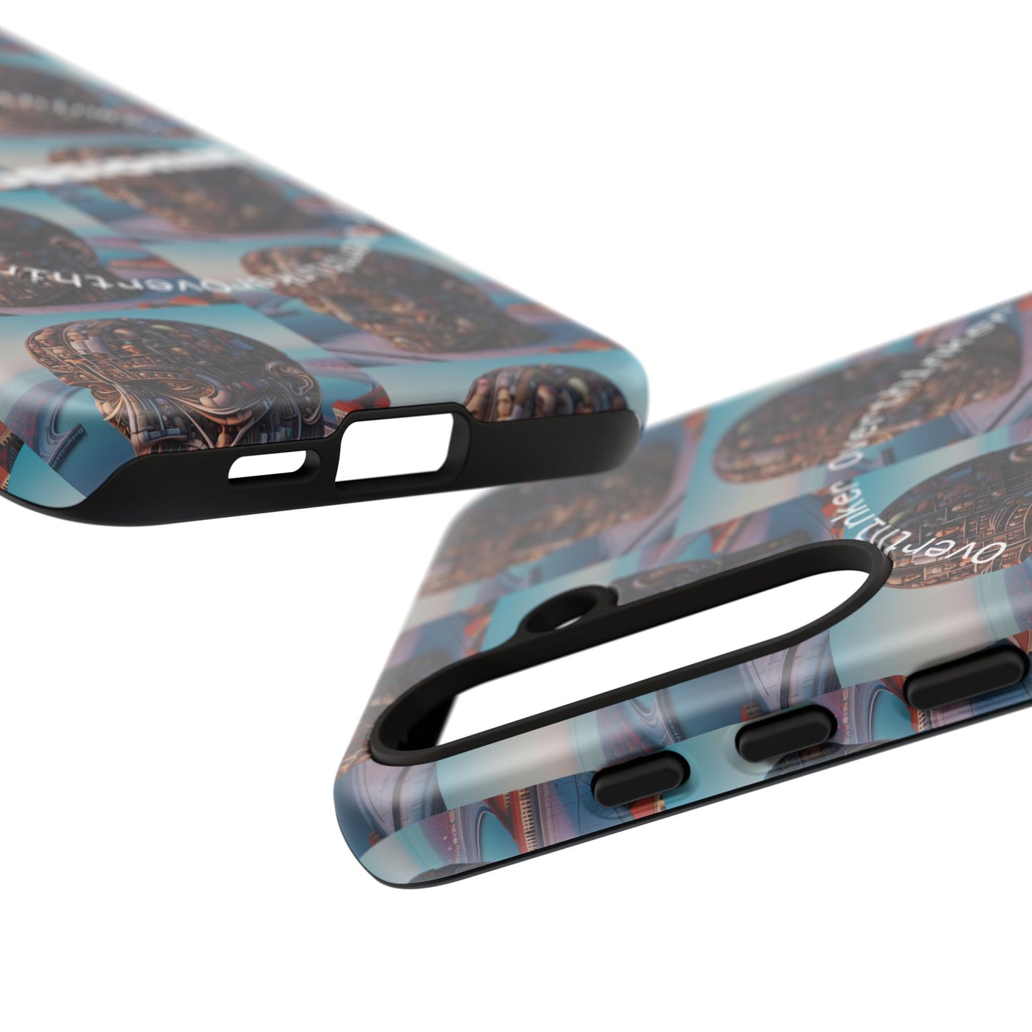 Professional Overthinker Phone Case, Cool Phone Cover, Tough Case for Gifts, Skull Design, Unique Phone Accessory, Fun Tech Gear