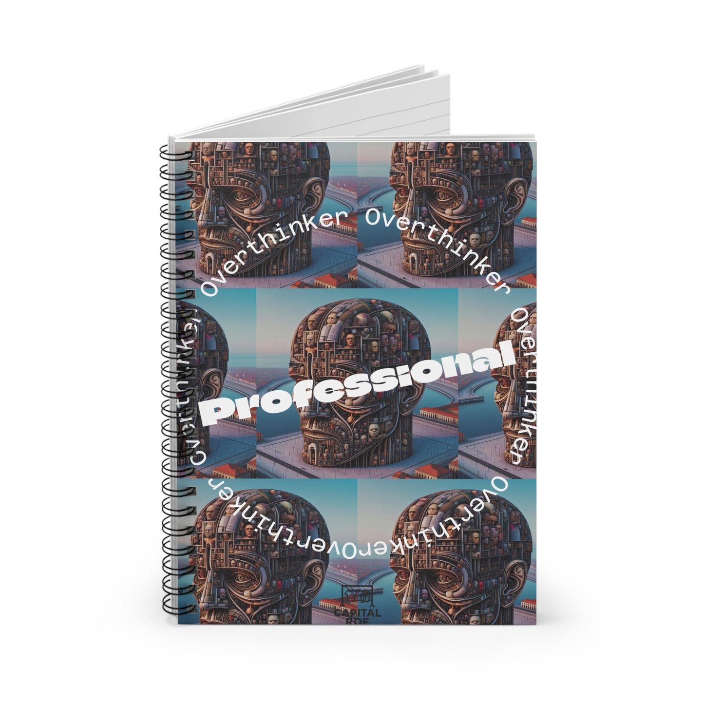 Journal Notebook - Professional Overthinker Graphic Design