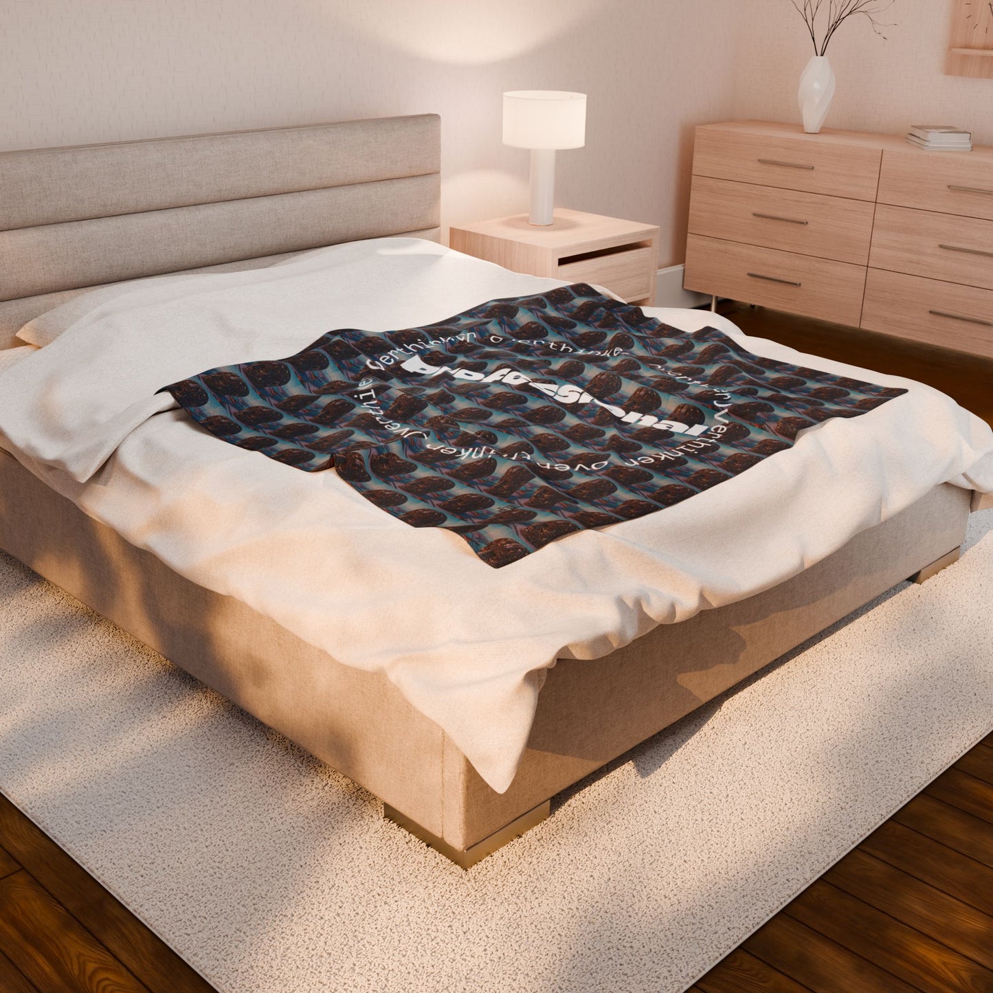 Professional Overthinker Velveteen Plush Blanket | Cozy Throw for Relaxation