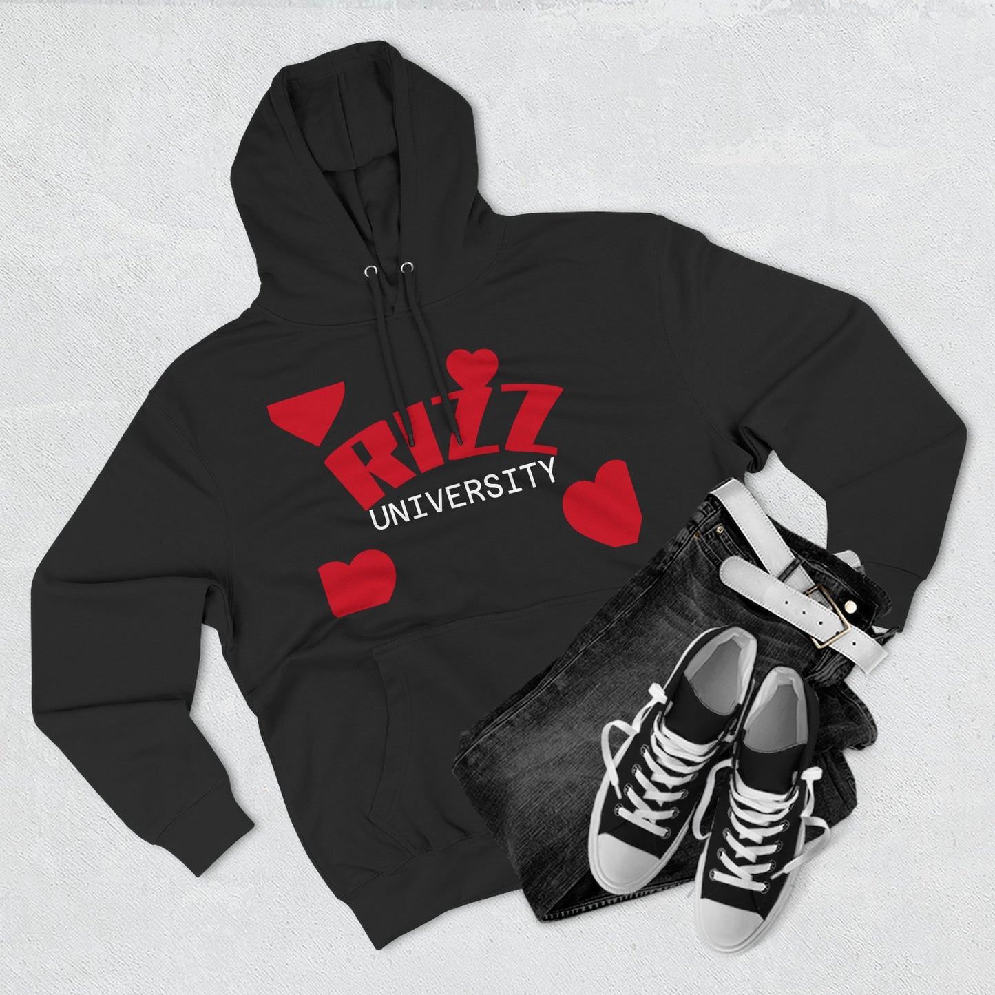 Rizz University Graphic Fleece Hoodie