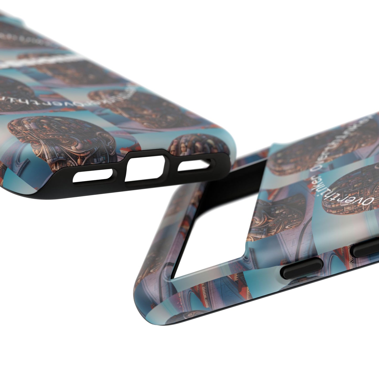 Professional Overthinker Phone Case, Cool Phone Cover, Tough Case for Gifts, Skull Design, Unique Phone Accessory, Fun Tech Gear