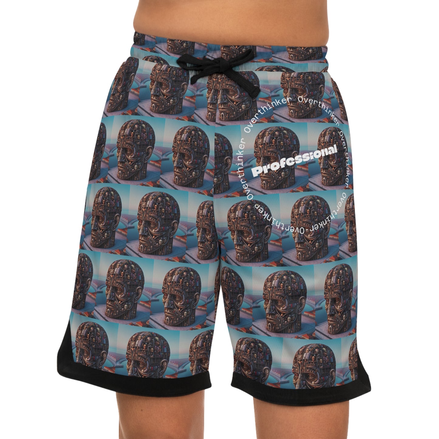 Basketball Shorts | Professional Overthinker Graphic Design