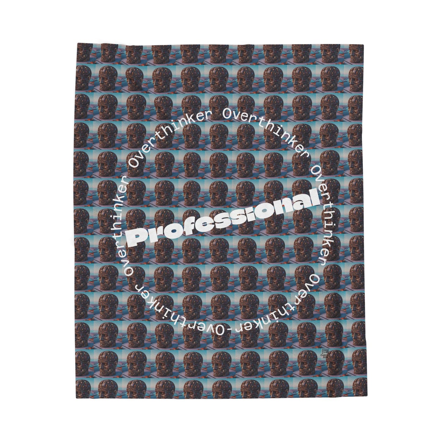 Professional Overthinker Velveteen Plush Blanket | Cozy Throw for Relaxation